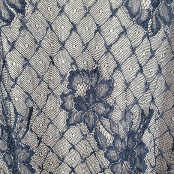 Blouse Womens Plus Sz 2X Black Lace Overlay Illusion Sweetheart Top Night Out - Picture 2 of 9